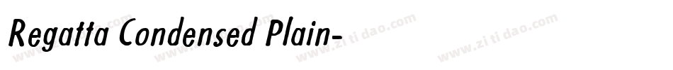 Regatta Condensed Plain字体转换